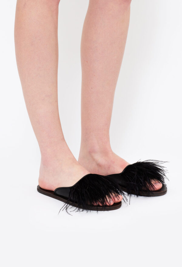Flat Geometric Plume Preto - Imagem 4