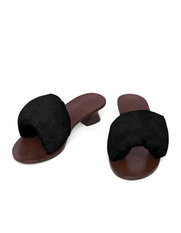 Sandal Cushion Midi Suede Preto - Imagem 2