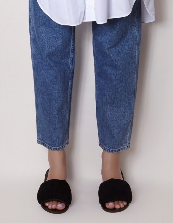 Sandal Cushion Midi Suede Preto - Imagem 3