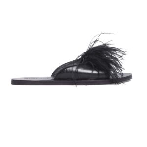 Flat Geometric Plume Preto
