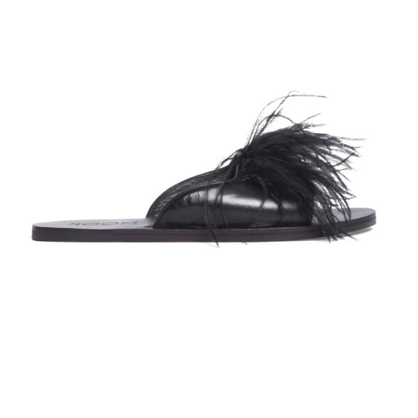 Flat Geometric Plume Preto