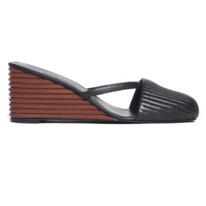 Sandal Settee Wedge Preto