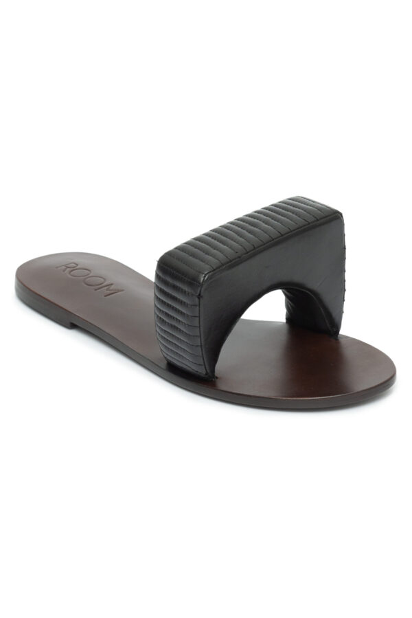 Flat Settee Squared Thin Preto
