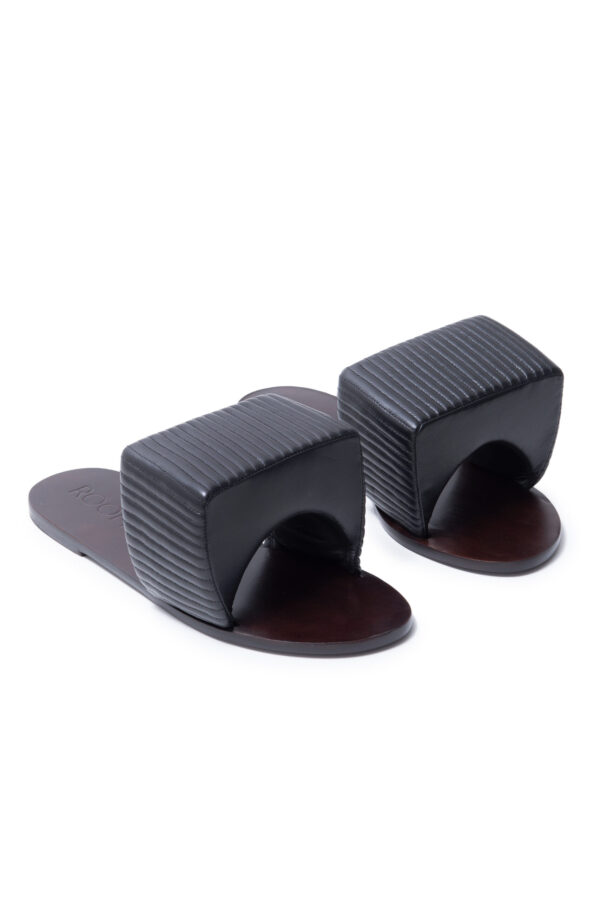 Flat Settee Squared Thick Preto - Imagem 4