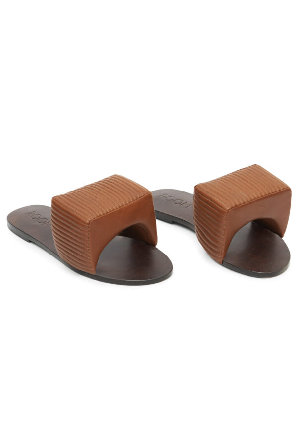Flat Settee Squared Thick Conhaque - Imagem 4