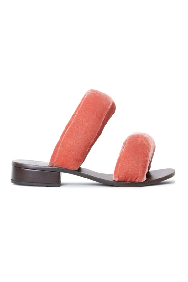 Sandal Pillow Veludo Rosê