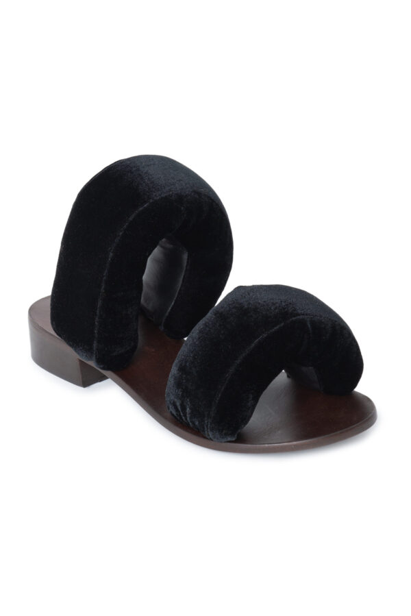 Sandal Pillow Veludo Preto - Imagem 2