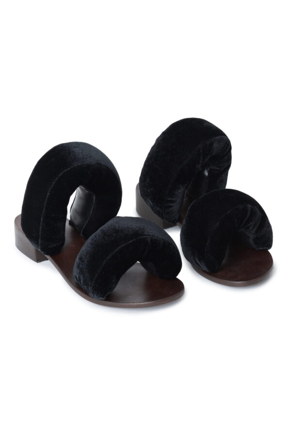 Sandal Pillow Veludo Preto - Imagem 4
